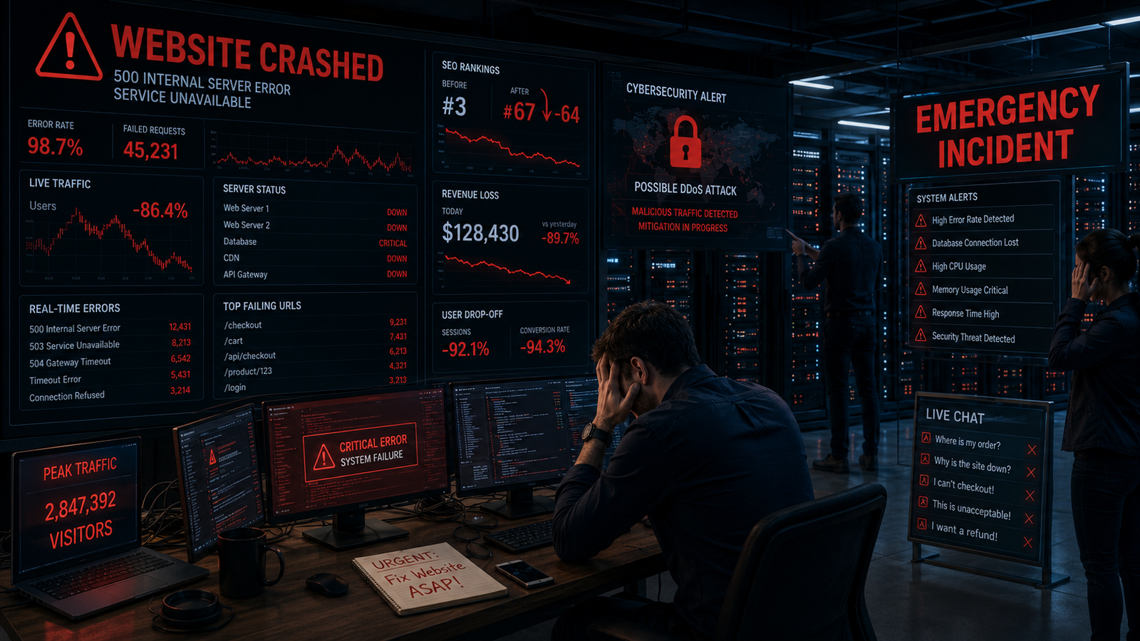 The Real Loss of Website Downtime: How Every Minute Offline Damages Your Business