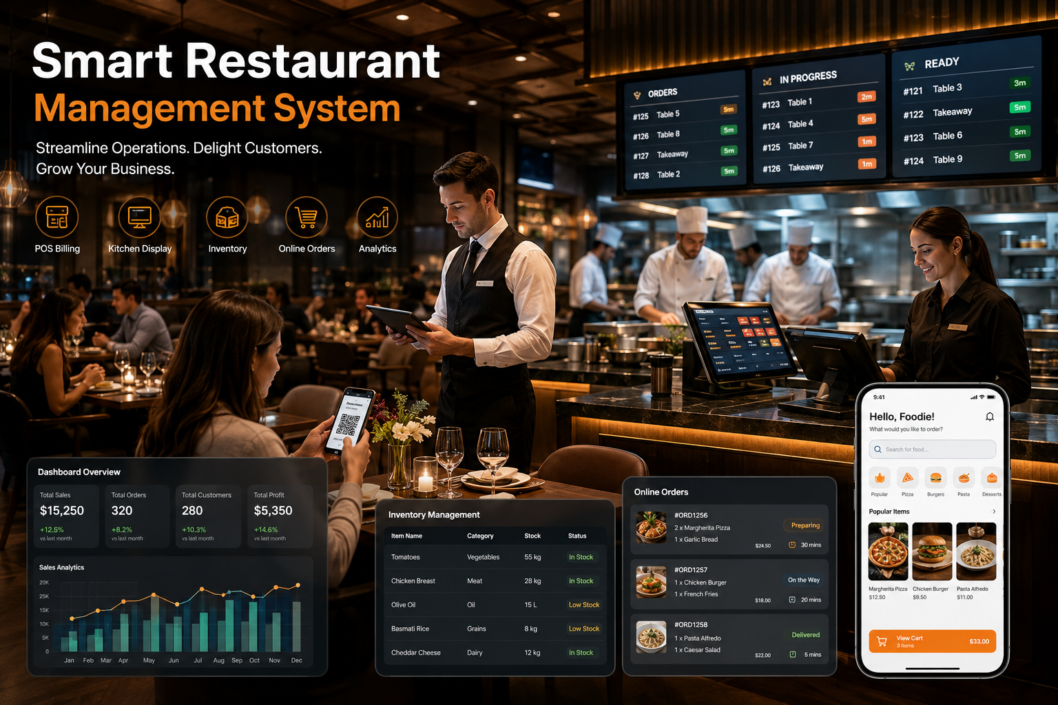 Digital Dining Simplified with a Smart Restaurant Management System