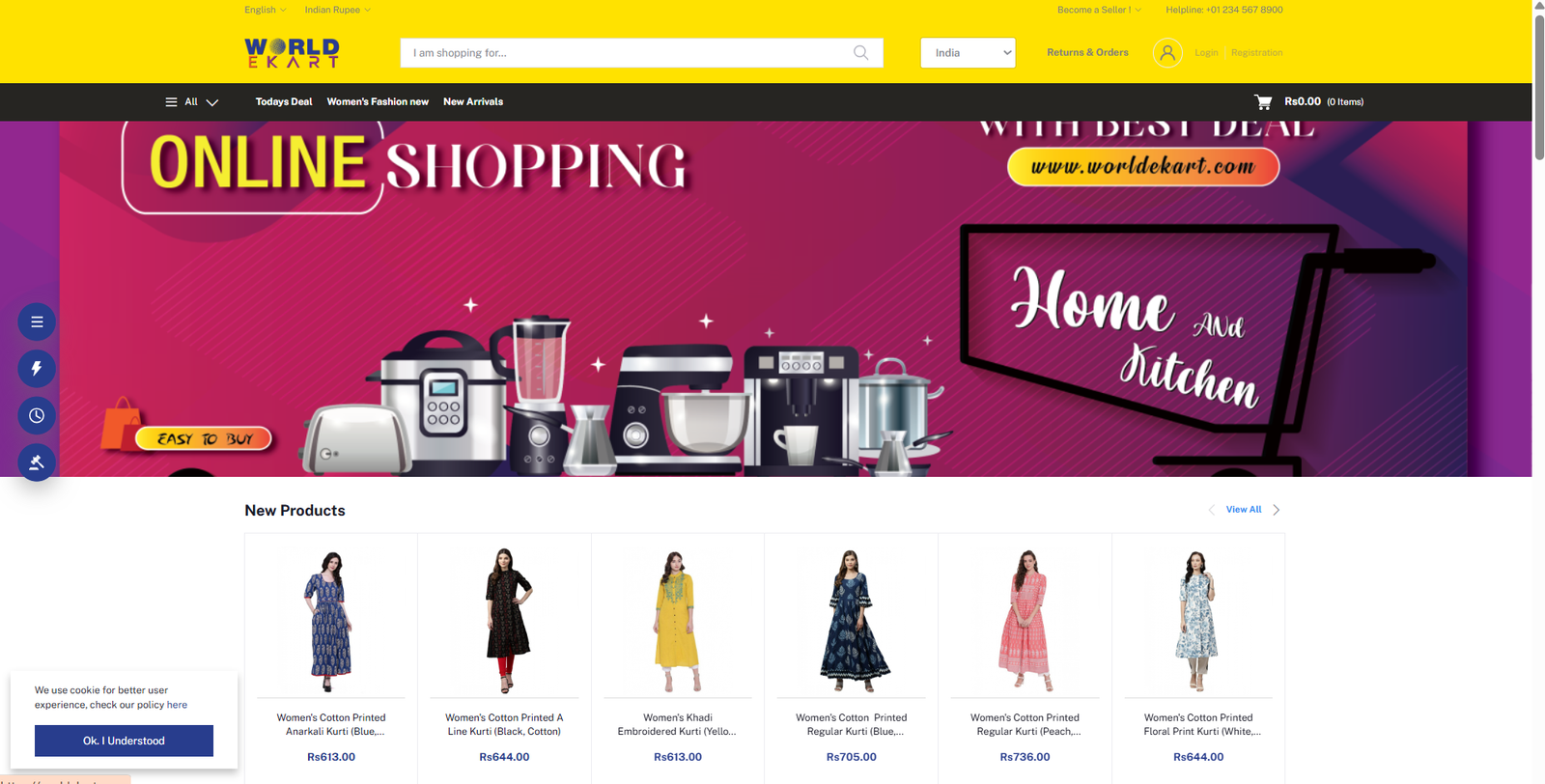 World eKart — Multi Vendor eCommerce Platform Development