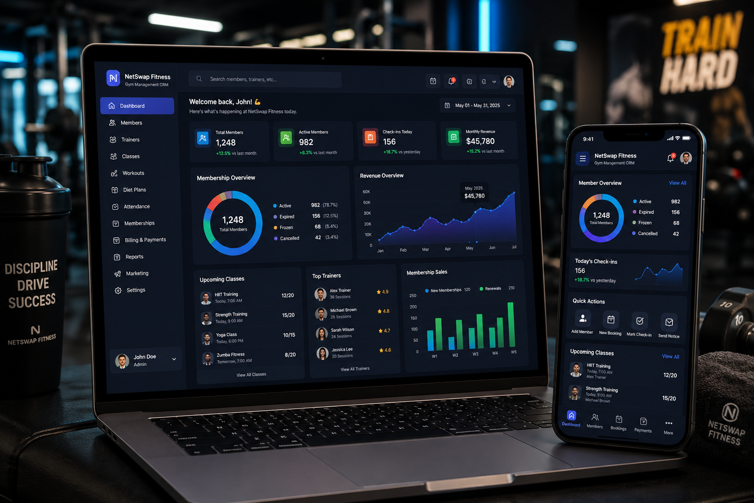 Gym Management CRM Software Solution | Fitness Club &amp; Membership Management System