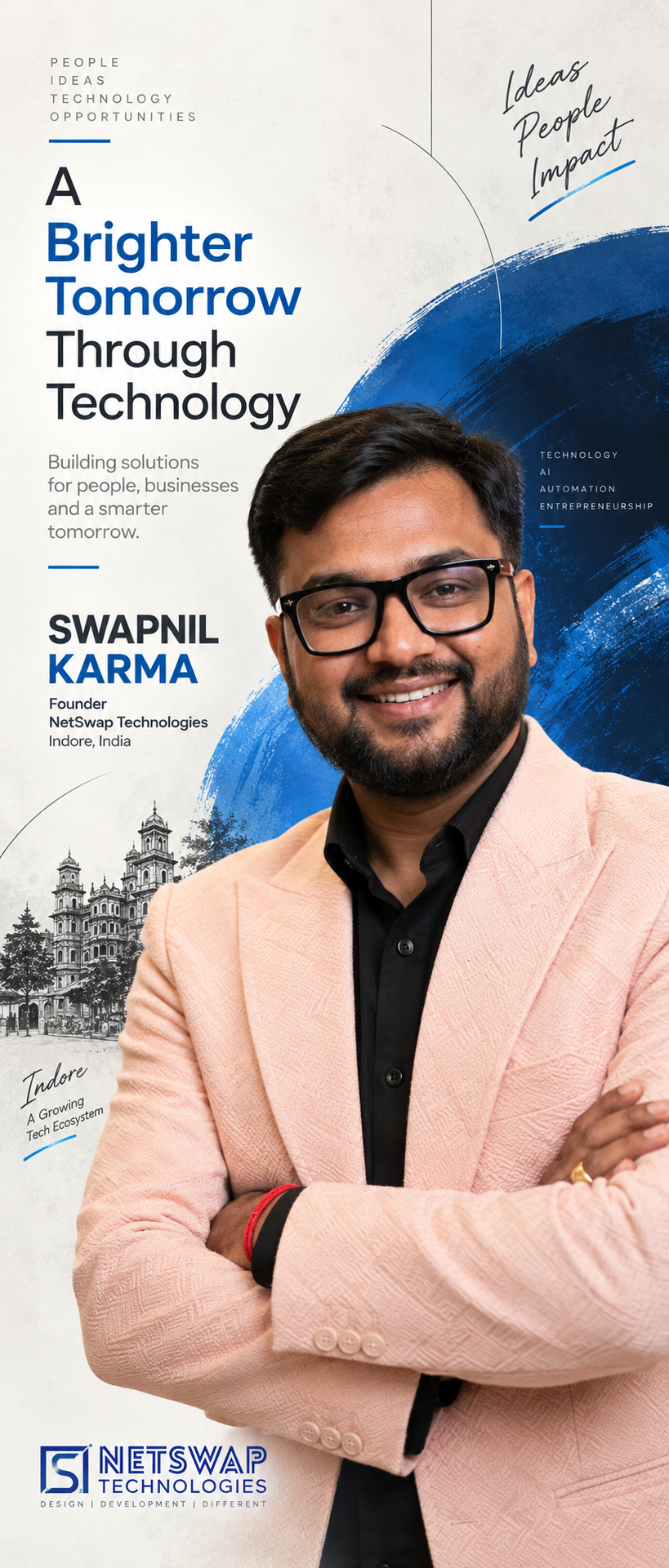 A modern technology solutions company \ focused on building scalable SaaS platforms, \ AI-powered systems, enterprise applications, \ and business-driven digital experiences.
